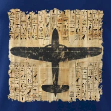 Egyptské hieroglyfy lietadlo