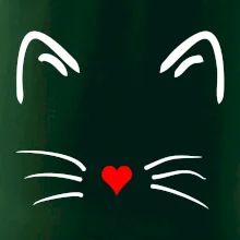 Mačka - srdce namiesto nosa