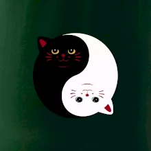 Mačky jin jang farebné Mačky jin jang farebné