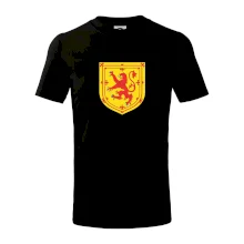 Škótsky lev na hrudi