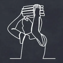 Študent a kniha jedným ťahom Študent a kniha jedným ťahom