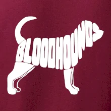 Bloodhound nápis v tele