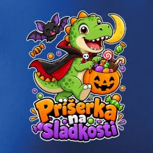 Príšerka na sladkosti - dinosaurus s tekvicou