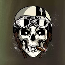 Motorkárska helma a cigara