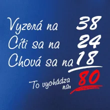 Vyzerá, cíti sa, chová sa - 80 rokov