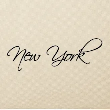 New York nápis písacím