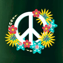 Peace symbol abstraktný