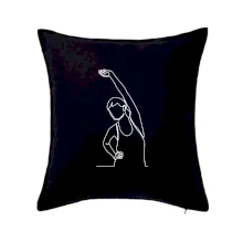 Preťahujúca sa žena jedným ťahom