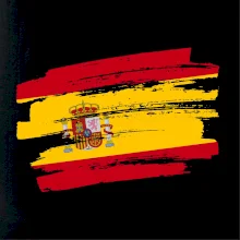 Španielska vlajka štetkou