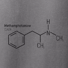 Molekulárna štruktúra Metamfetamín