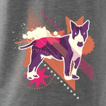 Pes abstraktný fialový