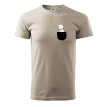 Mačka s rybou vo vrecku