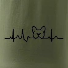EKG Francúzsky buldoček hlava