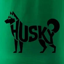 Husky nápis v tele