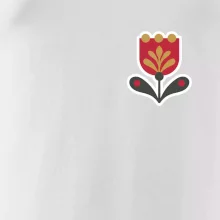 Folklór na prsníku tulipán