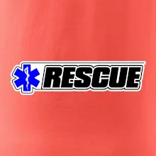 Záchranár rescue kríž modrý