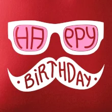 Mustache narozeniny - okuliare