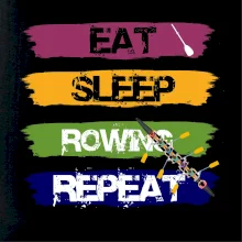 Eat sleep rowing repeat farebné Eat sleep rowing repeat farebné