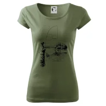 Kreslený rybár s podberákom