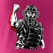 Baseballový rozhodčí signalizuje strike