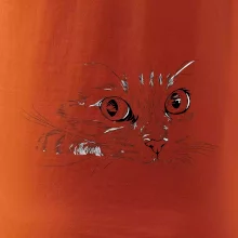 Mačka tvár kresba Mačka tvár kresba