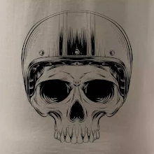 Motorkár lebka s guľatou hlavou