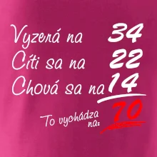 Vyzerá, cíti sa, chová sa - 70 rokov