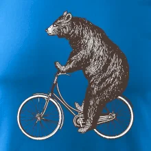 Medveď na bicykli