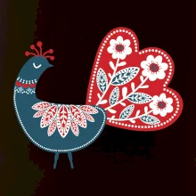 Folklór - páv modrý