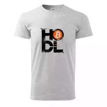 Hodl velký nápis a logo BTC