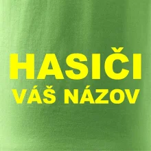 Hasiči - žltý nápis - váš názov zboru