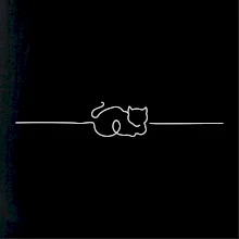 Mačka linka kreslená