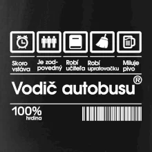 Čiarový kód - Vodič autobusu