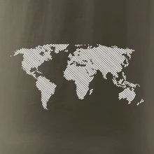 Mapa sveta odtlačok