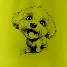 Čiernobiela karikatúra Bišónik