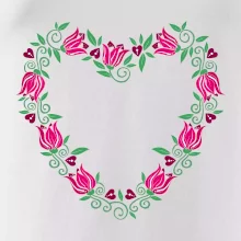 Červené tulipánové srdiečko (Pecka design)