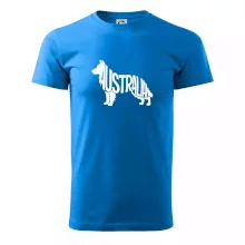 Austrálsky Ovčiak - nápis v tele