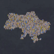 Mapa Ukrajiny panáčikovia