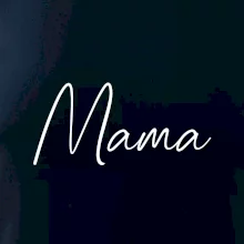 Nápis písací na prsiach - mama