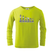 Šachové figúrky v rade - kreslené