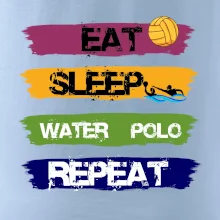 Eat sleep watter polo farebné