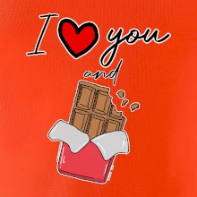 I love you and chocolate