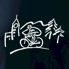 Cyklista na výlete Cyklista na výlete