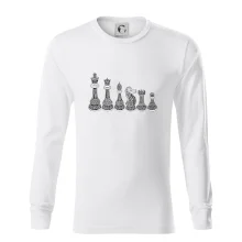 Šachové figúrky v rade - kreslené