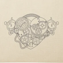 Steampunk srdce kreslené