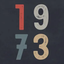 Vintage číslica 1973
