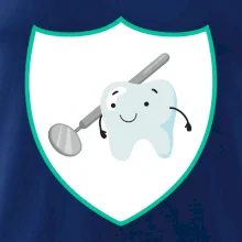 Zúbok na prsníku - zrkadlo