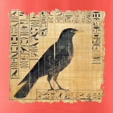 Egyptské hieroglyfy vták