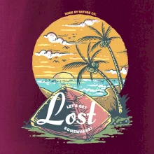 Beach camping get lost somewhere