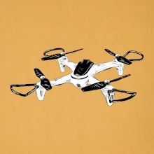 Dron kresba